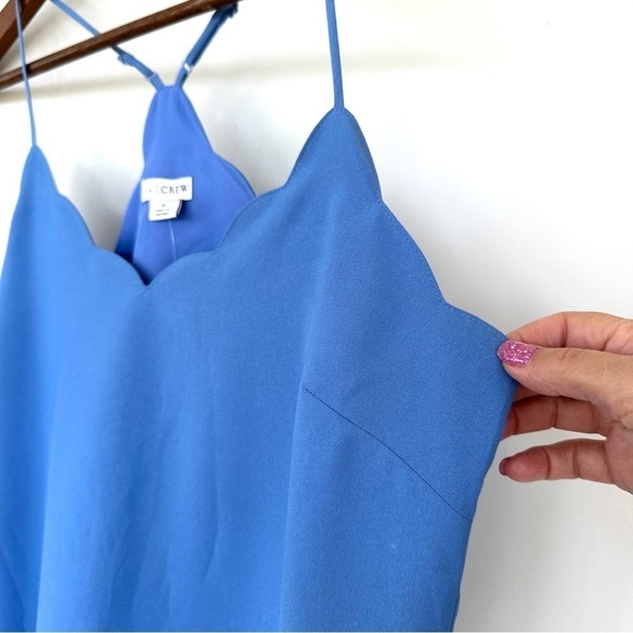 J. Crew camisole, scalloped neckline, racer back, adjustable  straps, lined - Picture 4 of 15